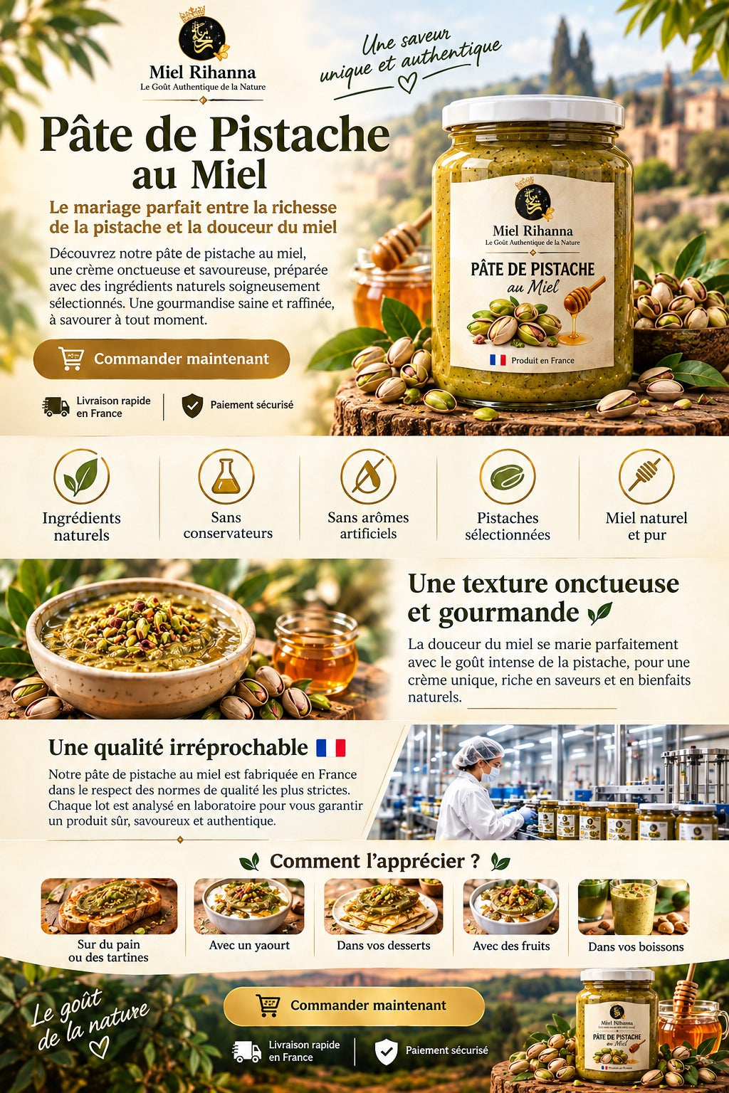 Bsissa à la pistache