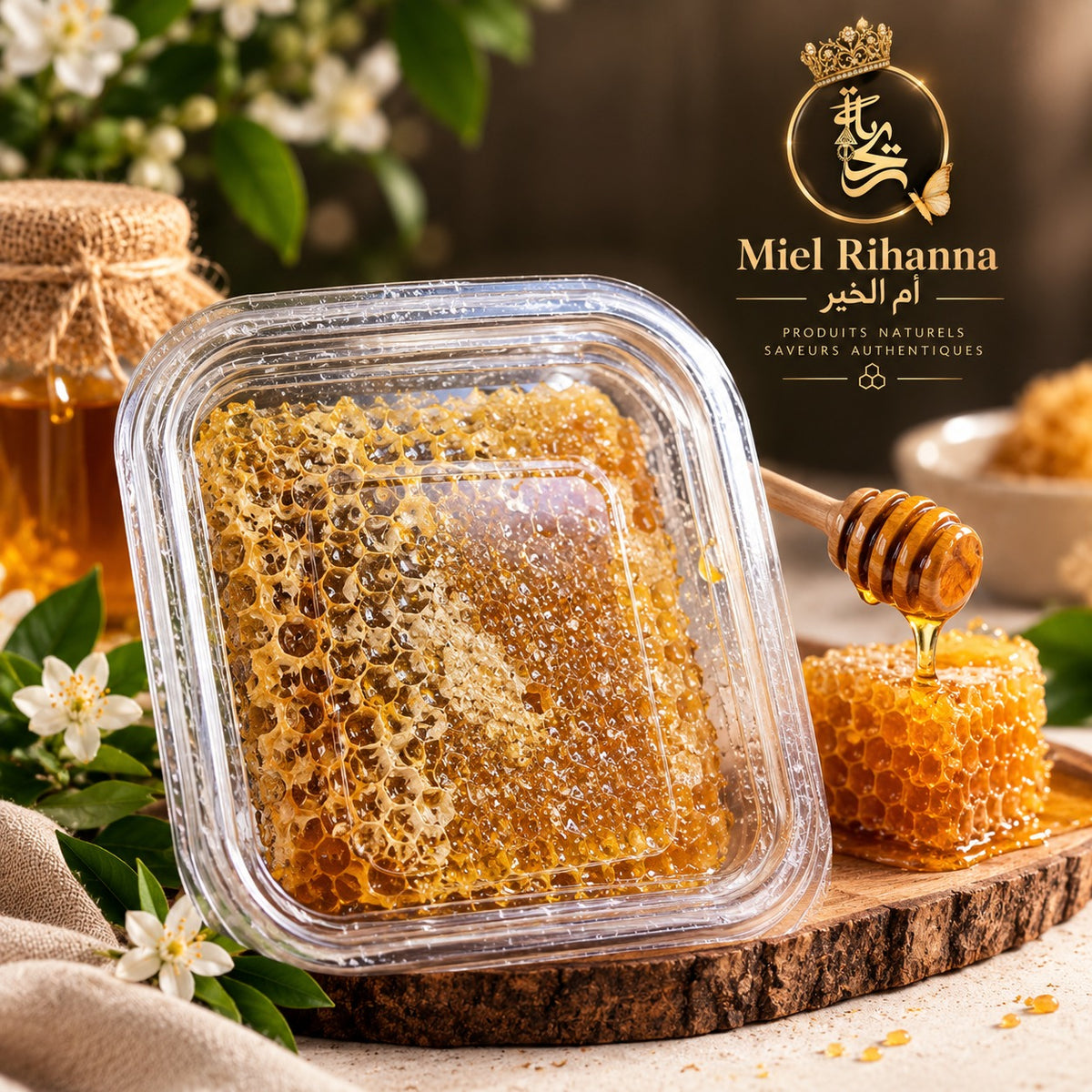 🍯 Miel en rayon naturel — L’authenticité de la ruche